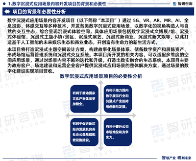 《数字沉浸式应用场景内容开发项目可行性研究报告》