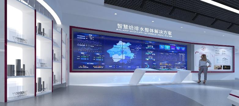 整馆以企业为展示核心,分别展示企业技术,产品,服务,文化等内容,以泵